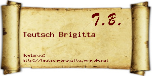 Teutsch Brigitta névjegykártya