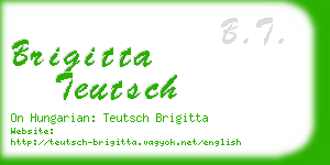 brigitta teutsch business card